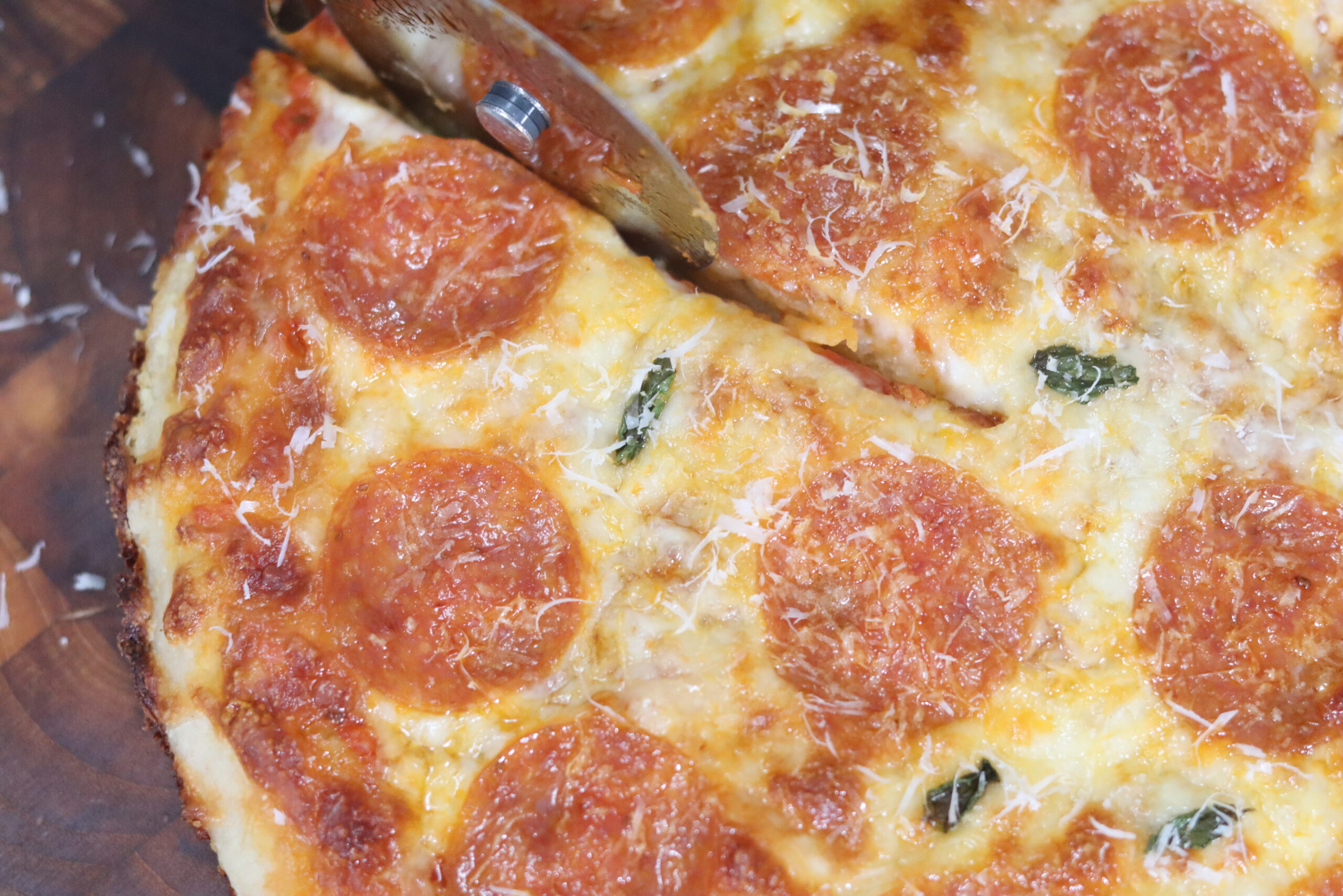 Easy No Knead Pan Pizza 