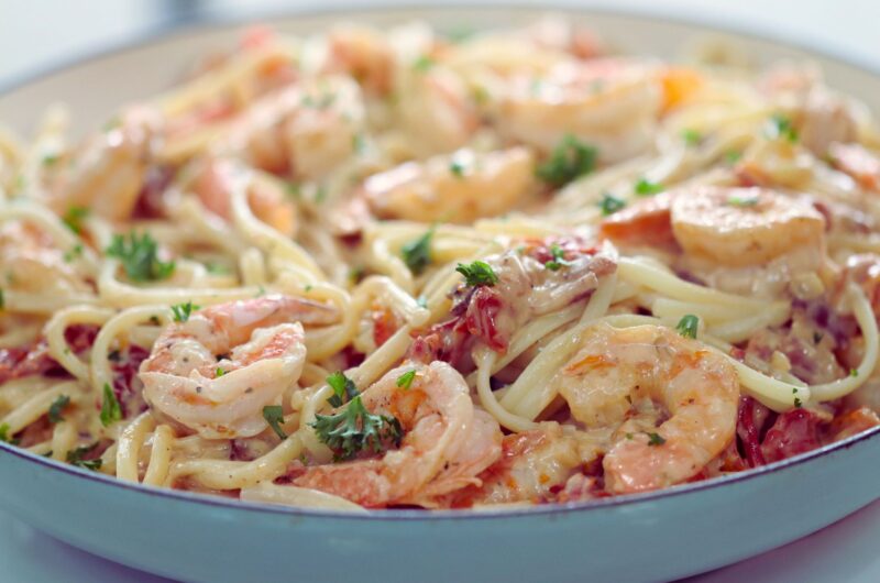 Skillet Shrimp Pasta
